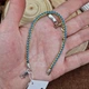 Патриотичный браслет из плетённой желто-синей нити с серебряным замком 925 ° пробы (309/3-23) - изображение 4