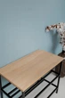 Подставка для обуви сиденье из ДСП 60*32*52 см дуб сонома черный каркас, полка для обуви в коридор - изображение 3