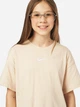 Детская футболка для девочки Nike G Nsw Tee Boy Essntl Lbr FZ5539-126 122-128 см Бежевая (197596155365) - изображение 4