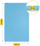 Коврик (мат) спортивный 4FIZJO TPE Gigant 200 x 125 x 2 см для йоги и фитнеса Sky Blue (P-5907739318985) - изображение 3