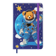 Записник детский А6 ZiBi Bear "Ведмедик космонавт" 80 листов клеточка на резинке синий (ZB.116103) - изображение 1