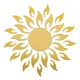 Зеркальный декор акриловый самоклеющийся золото, 27шт (D) SW-00002503 - изображение 1