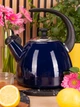 Чайник эмалированный со свистком Kamille KM-1040D из стали 2,5 л Синий (127-84-1040D) - изображение 6