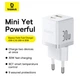 Зарядное устройство Baseus Type-C/USB 30W PD Palm Fast Charger + кабель Type-C 60W 1м (P1011160A213-01) - изображение 8