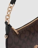 Сумка жіноча COACH Payton Hobo In Signature Canvas коричнева - зображення 2