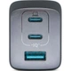 Сетевое зарядное устройство Anker PowerPort 737 GaNPrime 120W 2xUSB Type-C, USB Type-A Black (A2148313) - изображение 2
