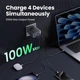 Зарядний пристрій 4xUSB 100W (3xUSB-C+USB-A) Gan Nexode Fast Charger Сірий X565 Ugreen (35043) - изображение 3