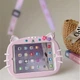 Чехол детский Silikon Power с подставкой и ремешком Apple iPad Air 3 (2019) 10.5" экран Котик pink - изображение 8