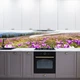 Наклейка на кухонный фартук 60 х 200 см, фотопечать с защитной ламинацией, поле горных розовых цветов(БП-11-pr1245) - изображение 5