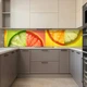 Наклейка на кухонный фартук 60 х 300 см, фотопечать с защитной ламинацией, дольки цитруса(БП-14-ed7551) - изображение 7