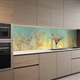 Наклейка на кухонный фартук 65 х 250 см, фотопечать с защитной ламинацией, цветные одуванчики с каплями росы(БП-13-fl4829) - изображение 5