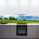 Наклейка на кухонный фартук 60 х 300 см, фотопечать с защитной ламинацией, поле кульбаб(БП-14-pr1271) - изображение 8