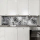 Наклейка на кухонный фартук 60 х 250 см, фотопечать с защитной ламинацией, морозна текстура скла(БП-12-tx3344) - изображение 7
