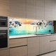 Фото панель универсальная ПЭТ, Самофиксирующая 62 х 205 см (толщина 1,2 мм), Лазурный океан среди гор с(ПЭТ1-pr8557) - изображение 8