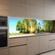 Наклейка на кухонный фартук 60 х 300 см, фотопечать с защитной ламинацией, солнечные лучи среди деревьев(БП-14-pr3453) - изображение 4