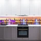 Наклейка на кухонный фартук 60 х 250 см, фотопечать с защитной ламинацией, Красный закат над городом(БП-12-ar2163) - изображение 3