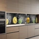 Наклейка на кухонный фартук 60 х 200 см, фотопечать с защитной ламинацией, лайм и лимон с кубиками льда(БП-11-ed2001) - изображение 5