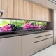 Наклейка на кухонный фартук 60 х 250 см, фотопечать с защитной ламинацией, розовые орхидеи на камнях с(БП-12-fl65795) - изображение 8