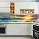 Наклейка на кухонный фартук 65 х 250 см, фотопечать с защитной ламинацией, закат после шторма(БП-13-mp3550) - изображение 8