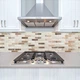 Наклейка на кухонный фартук 60 х 200 см, фотопечать с защитной ламинацией, цветной кирпич(БП-11-tx26262) - изображение 1