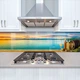 Наклейка на кухонный фартук 60 х 300 см, фотопечать с защитной ламинацией, романтический вечер у моря(БП-14-ed4210) - изображение 1