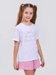 Подростковая футболка для девочки Smil 110813 146 см Белая (4824039349826) - изображение 3