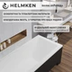 Ванна акрилова Helmken Rivana 170x70 см (7713S8V763) комплект 4 в 1: прямокутна ванна, ніжки, Чорна фронтальна та бічна панель - зображення 5