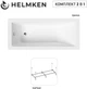 Ванна акриловая Helmken Rivana 180x80 см (322E54D273) комплект 2 в 1: прямоугольная ванна, ножки - изображение 13