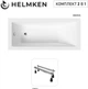 Ванна акриловая Helmken Rivana 150x70 см (6150E393K4) комплект 2 в 1: прямоугольная ванна, ножки - изображение 13