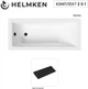 Ванна акриловая Helmken Rivana 170x70 см (5X286P0270) комплект 2 в 1: прямоугольная ванна, Черный подголовник - изображение 18