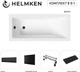 Ванна акриловая Helmken Rivana 170x70 см (03G3K25233) комплект 5 в 1: прямоугольная ванна, ножки, Черный подголовник, Черная фронтальная и боковая панель - изображение 18