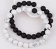Браслет-резинка Primo Marble на руку - Black/White - изображение 2