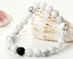 Браслет-резинка Primo Marble на руку - Black/White - изображение 3
