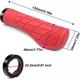 Грипсы ручки велосипедные MTB Ergonomic, с замками, красные - изображение 2