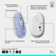 Комплект Logitech POP Icon Combo Bluetooth UA Lilac (920-013078) - зображення 7