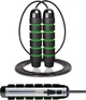 Скакалка швидкісна Cornix Speed Rope Classic з обважнювачем 280 см Чорно-зелена (XR-0352) - зображення 1