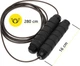 Скакалка швидкісна Cornix Speed Rope Classic з обважнювачем 280 см Чорна (XR-0353) - зображення 3