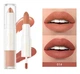 Губна помада 2-в-1 QiBEST No1 Lip Gloss and Lipstick водостійка матова - зображення 1