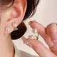 Сережки джекети троянди перли - изображение 1