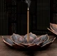 Металева підставка - тримач для ароматичних паличок / аромапаличок Lotus курильниця для пахощів і ароматерапії у формі лотоса, XS 4.5 см, бронзова (136977654) - зображення 5