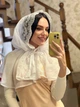 Палантин шаль 85 см белая 274 - изображение 3