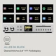 Стереоусилитель ресивера Auna HiFi CD Silver Star Internet/DAB+/FM WiFi 10036446 - изображение 5