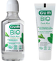 Набор GUM Bio Ополаскиватель для полости рта 300 мл + Зубная паста 75 мл (7630019905749/7630019904063) - изображение 1