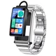 Фітнес браслет Smart Keepsake Maximum + Навушник Чистий звук 2 ремінці Прийом дзвінків Silver-Black - зображення 4