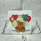 Открытка мини подарочная Happy birthday с блестками 7,1х8,2 см 5504-319 - изображение 1