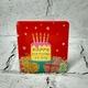 Открытка мини подарочная Happy birthday с блестками 7,1х8,2 см 5504-318 - изображение 1
