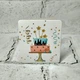 Открытка мини подарочная Happy birthday с блестками 7,1х8,2 см 5504-34 - изображение 1