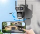 Уличная WiFi IP камера Besder A22YQQ 15Мп 3 объектива Zoom 8-кратный черная - изображение 6