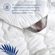 Одеяло IDEIA SuperSOFT Premium летнее двуспальное 175х210 антиалергенное, хлопковый натуральный чехол, искусственный пух, пл 150 г/м2 белое - изображение 4