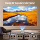 Проектор домашній кінотеатр SmartTV Magcubic L018 4K Android 11 WI-FI6 Bluetooth HDMI 150" 650ANSI Hi-Fi білий - зображення 2